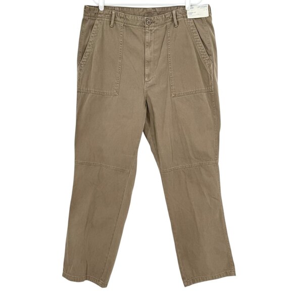 Arizona Jean Co. Men's Loose Fit Flex German Chocolate Casual Pants 38x32 NWT - Picture 1 of 11